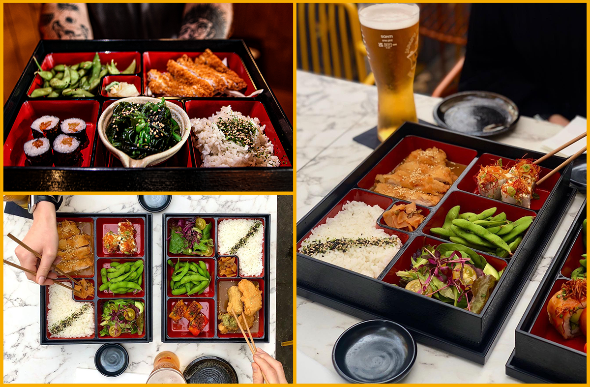 Bento boxes at Kibou